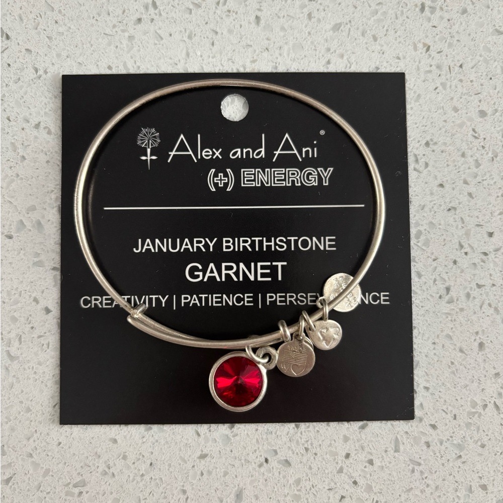 Alex and Ani Garnet January Birthstone Bracelet